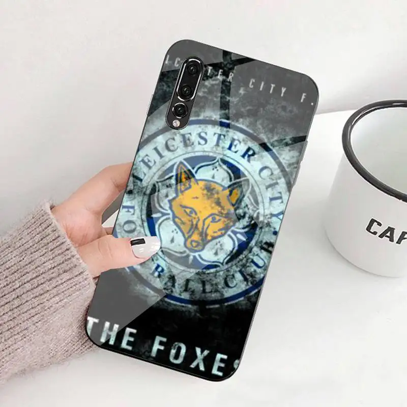 

0 Leicester Club Logo Phone Case Tempered Glass For Huawei P20 30 40 Pro Mate 20x 30 40 Pro Nova6 7 Honor 9X 10