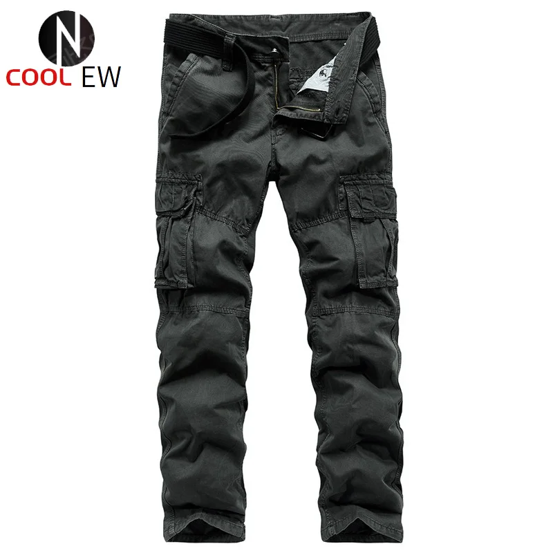 

2021 Mens Clothing Workwear High Quality Cargo Casual Pockets Trousers Oversize Fashion Loose Baggy Jogger Worker Pants Male