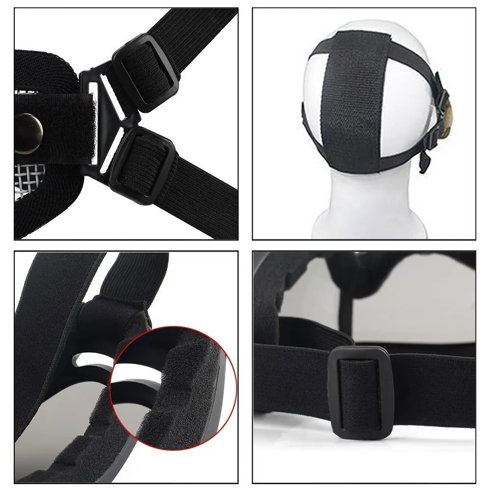 Спортивная защита вечерние ринки охоты страйкбол половина лица стальная