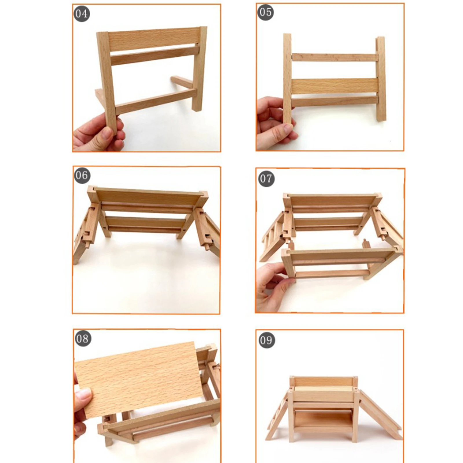 

DIY Wooden Disassembly Bed Tool Assembly Kids Wooden Blocks Toys Children's Puzzle Toys New Year Xmas Birthday Gifts for Kids