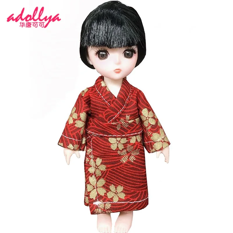 

Кукла Adollya 1/12 BJD Аксессуары Одежда для кукол японское кимоно одежда костюм вишневый цвет кимоно подходит для 1/12 кукол