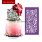 Форма для выпечки, для Хэллоуина, сетчатый трафарет, трафареты для торта, помадка, кружевная ткань, форма для шоколада, инструменты для украшения тортов, MST-76