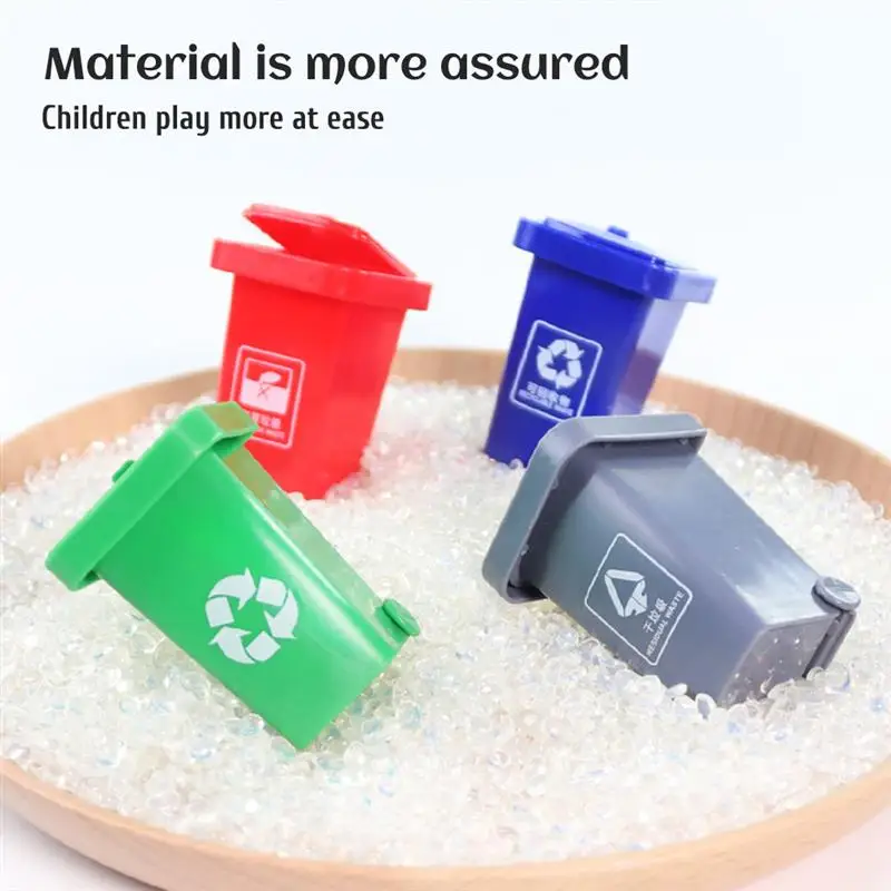 Garbage Sorting Taxi Car Model With 4 Tanks Sanitation Truck Toy Children'S Educational Gift | Игрушки и хобби