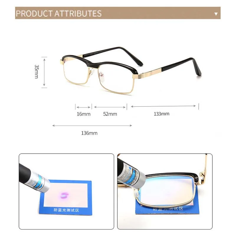 Очки для чтения с защитой от сисветильник мужчин и женщин оптические аксессуары