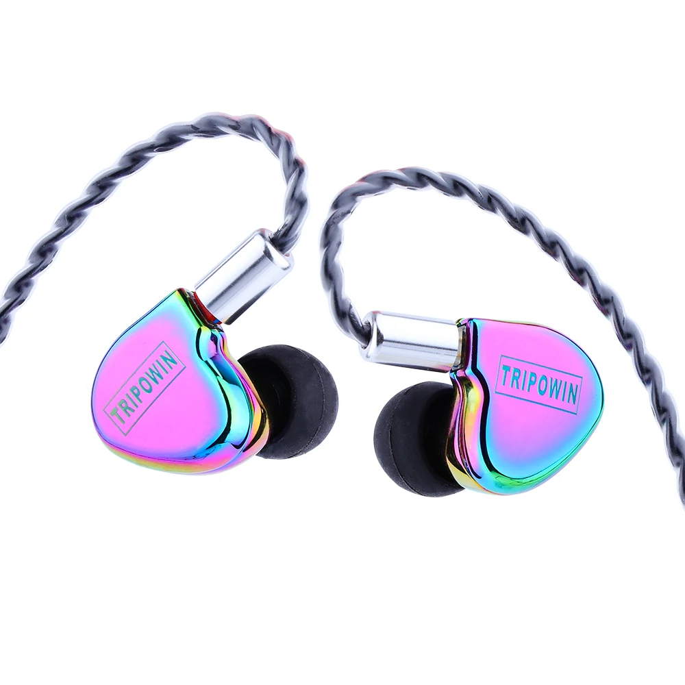 Tripowin TC 01 1DD 10 мм Si + PU драйвер Hi Fi в наушники вкладыши Наушники с металлической