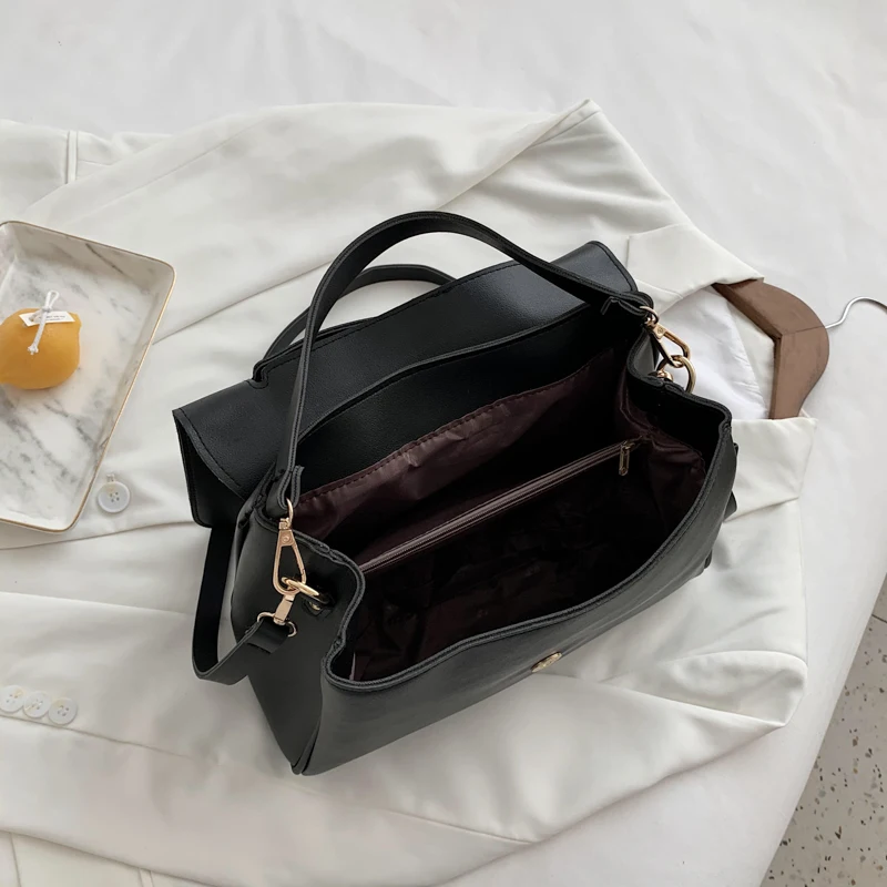 

Totes Bags Women Large Capacity Handbags Women PU Shoulder Messenger Bag Female Retro Daily Totes Lady Elegant Handbags