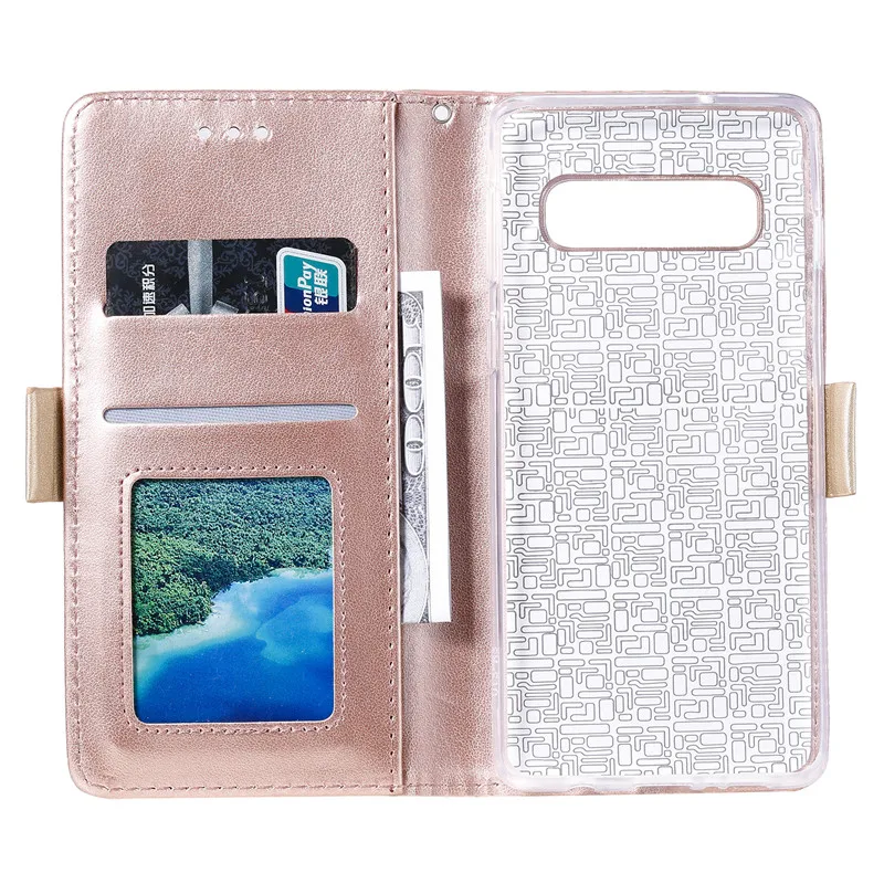 Coque S8 S9 S10 J4 J6 плюс A40 A50 A70 S7Edge пара простой кожаный откидной Чехол-Кошелек с подставкой для samsung Galaxy A6 A7 A8 для карт из искусственной кожи