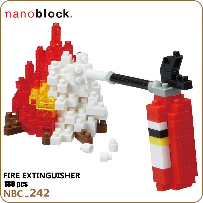 NBC-242 Nanoblock Огнетушитель строительные блоки 130 штук образовательная креативная