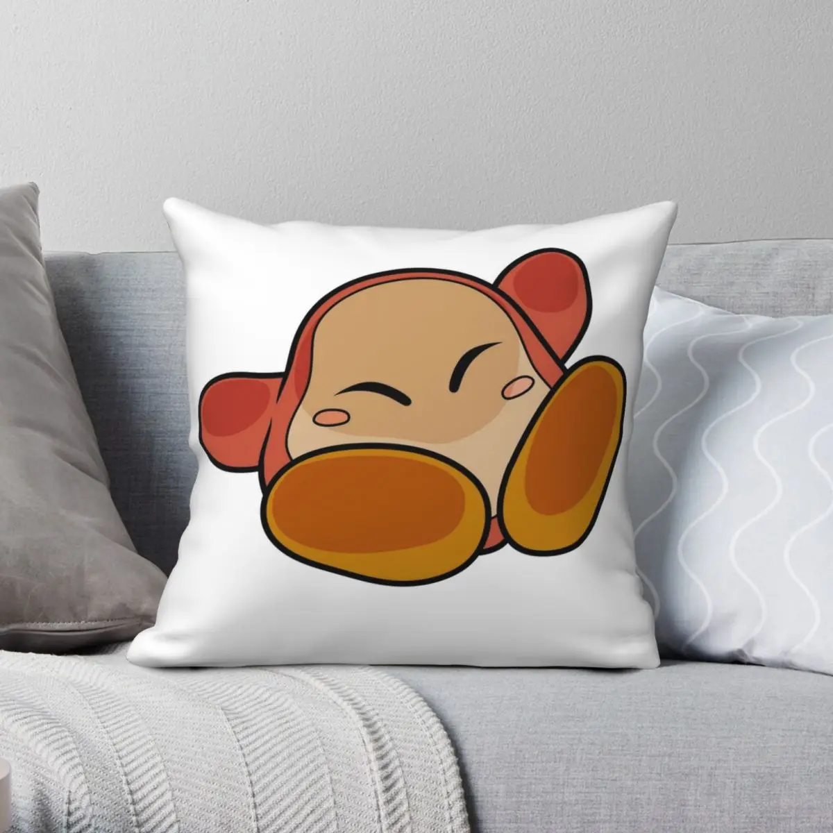 

Квадратный чехол для подушки ваддл ди sFlat, полиэстеровый льняной бархатный креативный декоративный чехол для подушки на молнии, чехол для п...