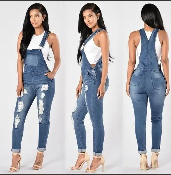 

overalls en general|-f-| women's Casual global one-piece suspenders cowboy perforated pants one-piece pants women's 2021 fashion