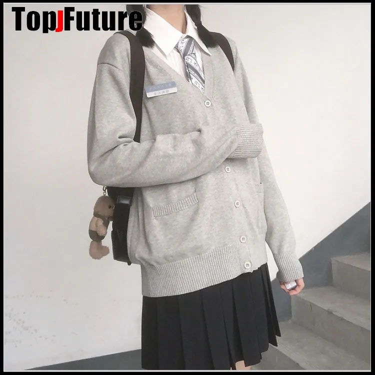 2020 Весенняя школьная форма для косплея свитер девочек женская вязаная с длинным