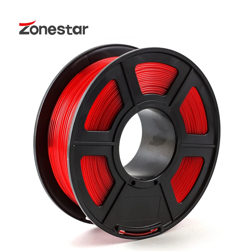 ZONESTAR Free Shipping Overseas Warehouses PETG 1.75mm 3D Printer Filament 1kg Plastic Filament Consumables PETG