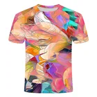 Новые футболки для мужчин и женщин с 3D принтом красочные невероятные фотографии летний топ модная одежда хип-хоп с психоделическим принтом