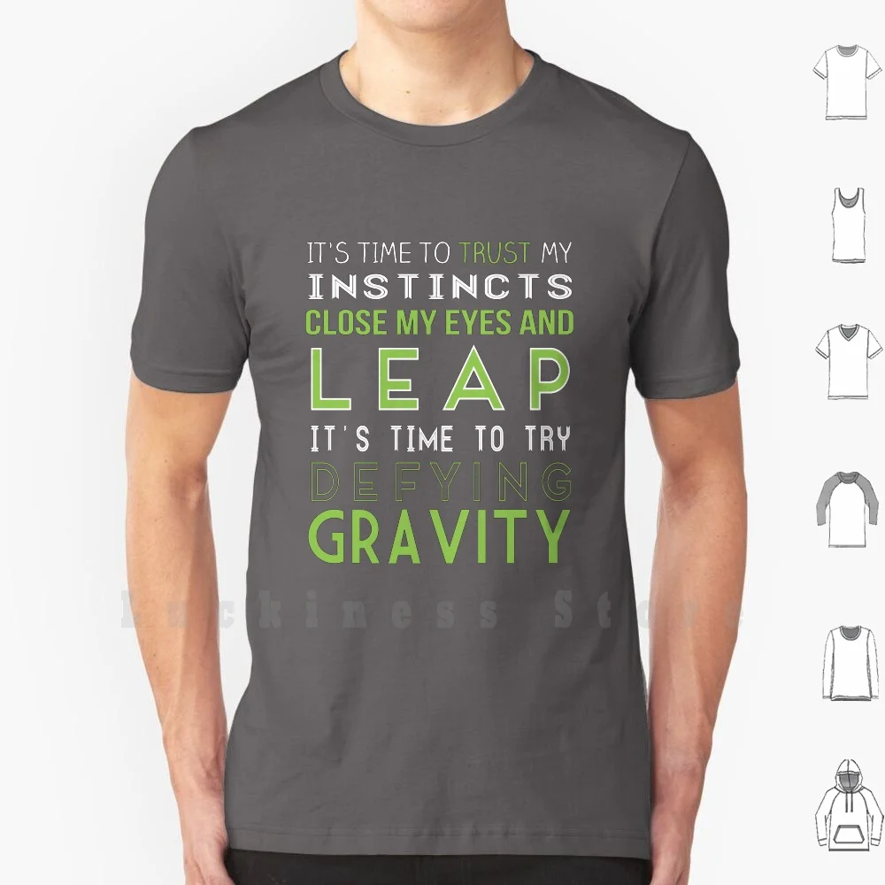 

Футболка Defy Gravity, хлопковая футболка «сделай сам», большой размер