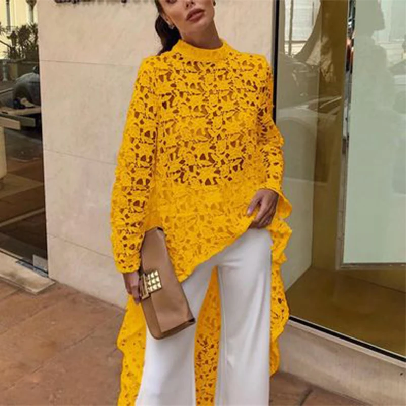 

trf za summer fashion irregular sexy lace long-sleeved dress woman 202021 korean xnwmnz traf shein official kpytomoaing