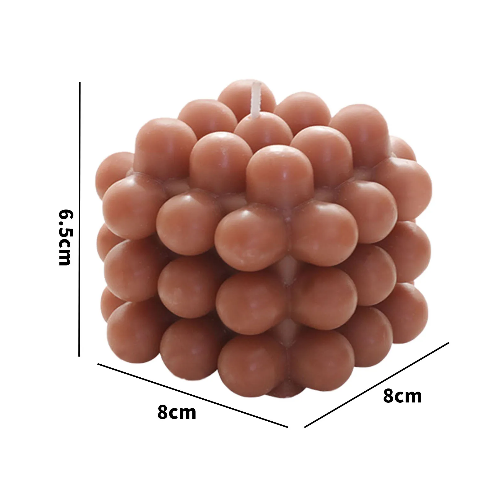 

Hand-made 3D Silicone Candle Mold DIY Wax Candle Mold Aromatherapy Plaster Mould Handcraft Ornaments Home Decor Tools 8x8x6.5cm