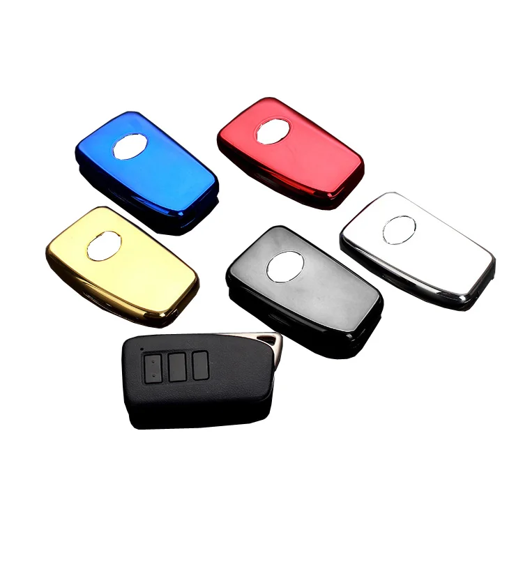 Чехол для смарт-ключа LEXUS без ключа модели SMART FOB- 2013 и выше серебристый