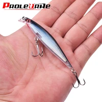 1pcs laser minnow fishing lure 80mm 5 2g sinking wobbler crankbait artificial hard bait pike for carp bass with hook tackle