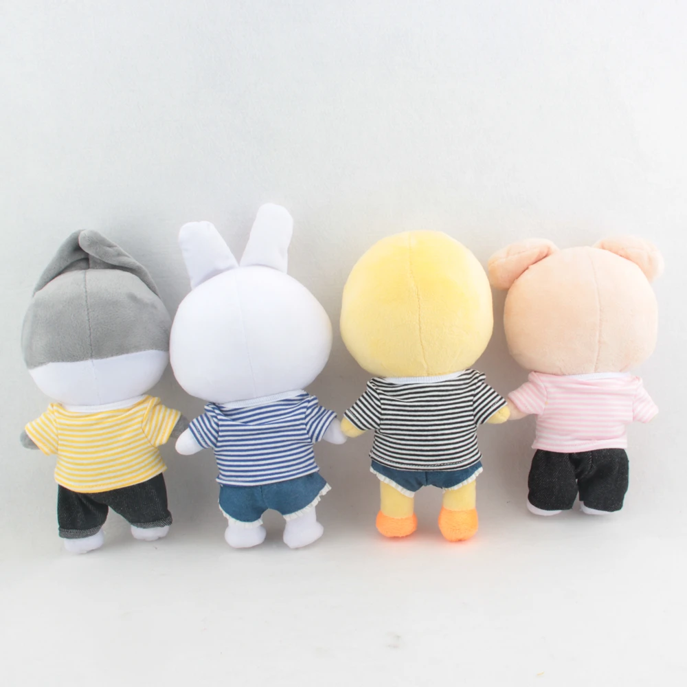 Комплект одежды для куклы Kpop Star Doll 20 см детская одежда Skz Plushie аксессуары футболка