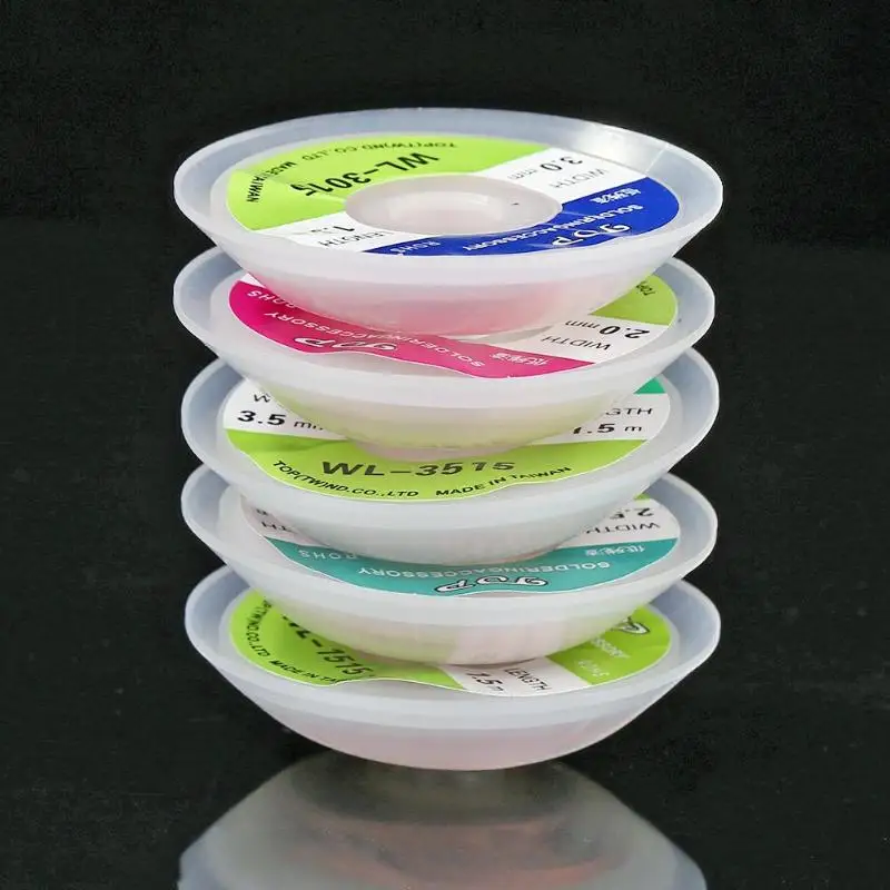 Оплетка для удаления припоя 5 шт. длина 1 м припой снятия фитиль провод инструмент