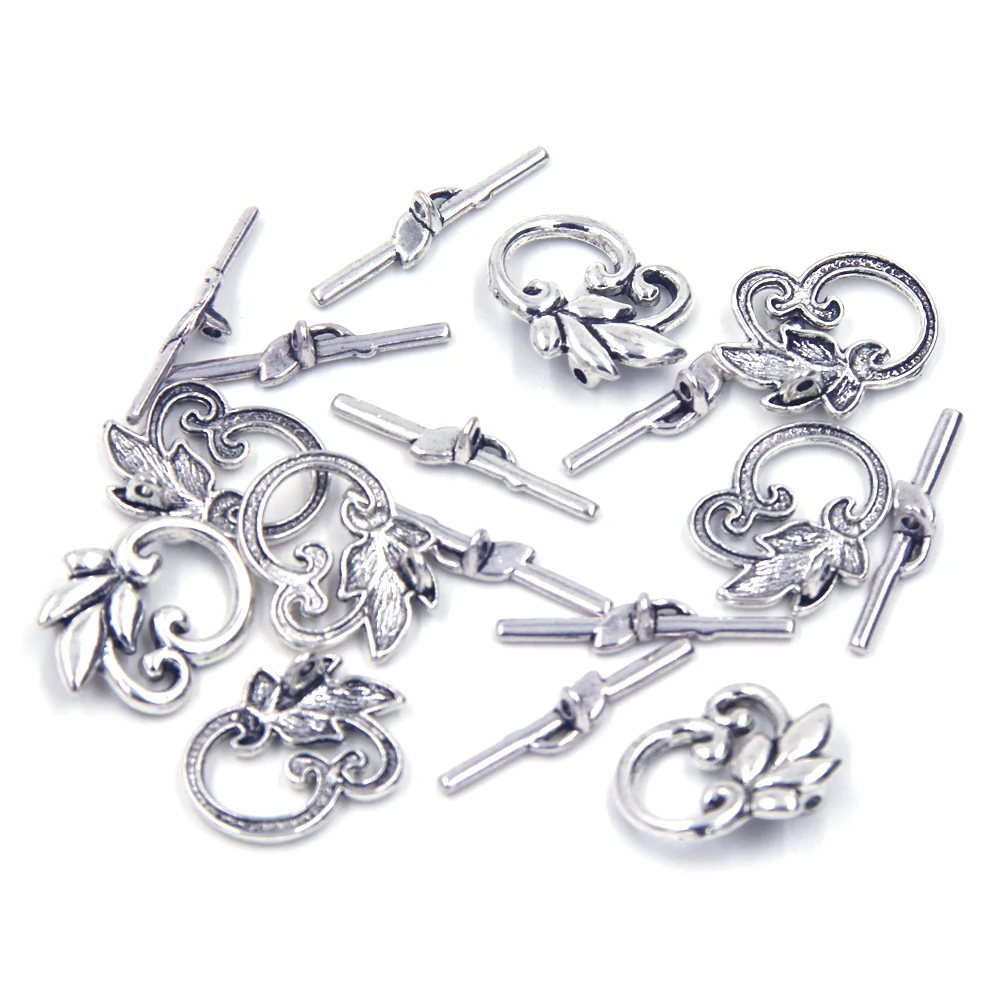 

10 комплектов, застежки-шармы для браслетов, 19 х23 мм