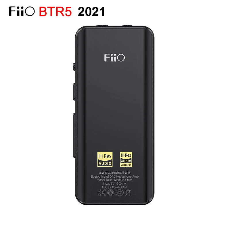 

Портативный Bluetooth усилитель FiiO BTR5 2021 ES9219C * 2 MQA USB DAC Bluetooth 5,2 усилитель для наушников XMOS PCM384 DSD256 3,5/2,5 мм