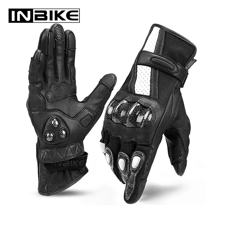 Перчатки мотоциклетные INBIKE мужские из углеродного волокна перчатки для