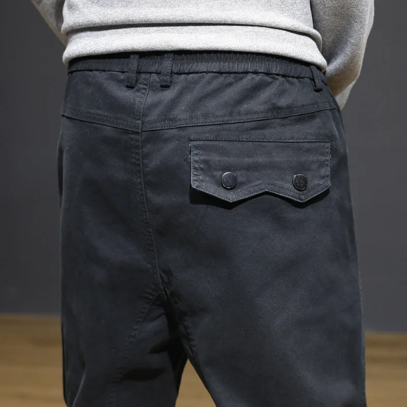 

Fashion brand overalls men's Japanese casual leggings pants male Harlan loose street hip-hop 2020 spring/autumn new