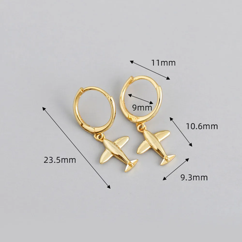 ANDYWEN 925 Sterling Silver Slim Aircraft Drop Earring 2020 Party Wedding Luxury Jewelry For Women Piercing Pendiente | Украшения и
