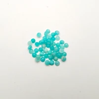 fashion amazonite natural stone 3mm 4mm 5mm single arc round cabochon beads for jewelry making 24pclot ring accessories no hole