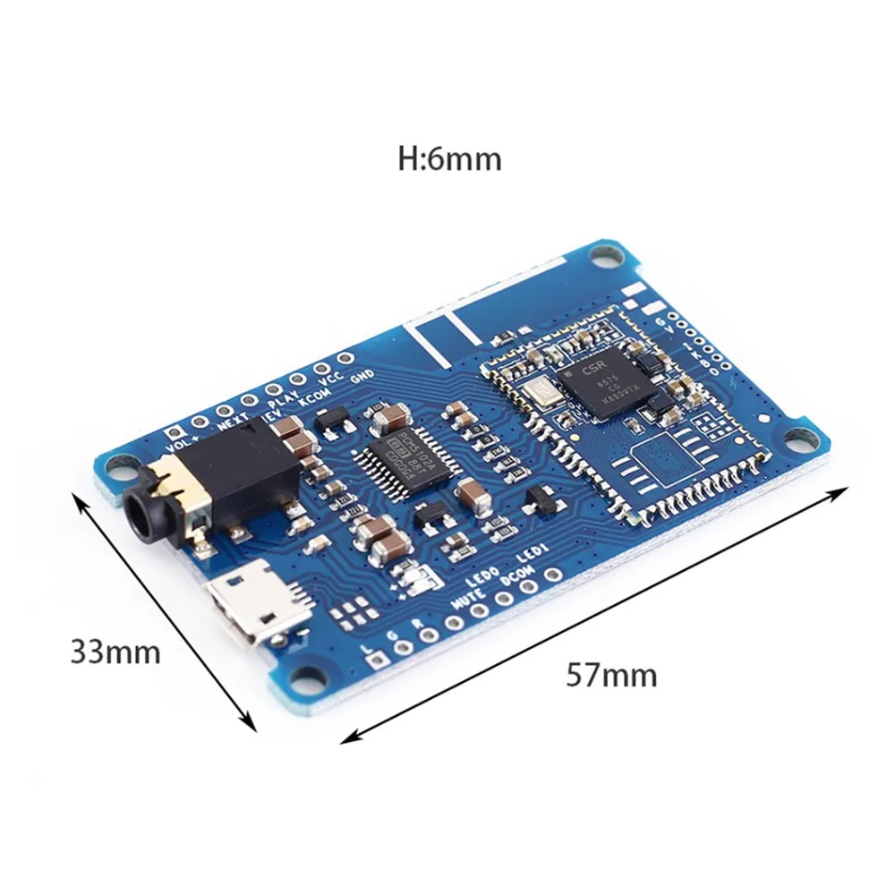 Taidacent Headphones Wireless 5.0 Module CSR8675 Aptx Hd I2S Lossless Amplifier Decoder Receiver Board With PCM5102A enlarge