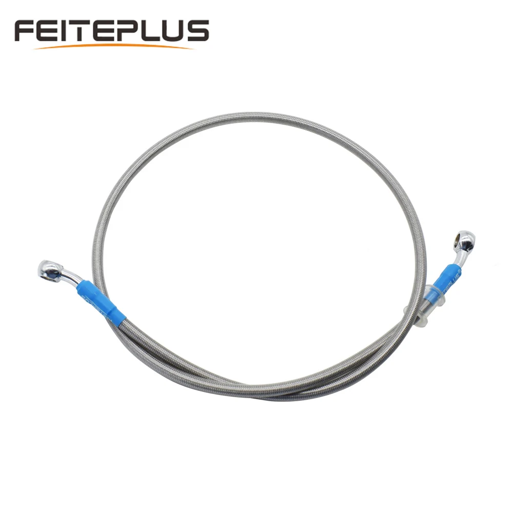 

100cm 220cm Motorcycle Brake Oil Hose Line Pipe Hydraulic Reinforced Stainless Steel Braided Fit ATV Dirt Pit Bike