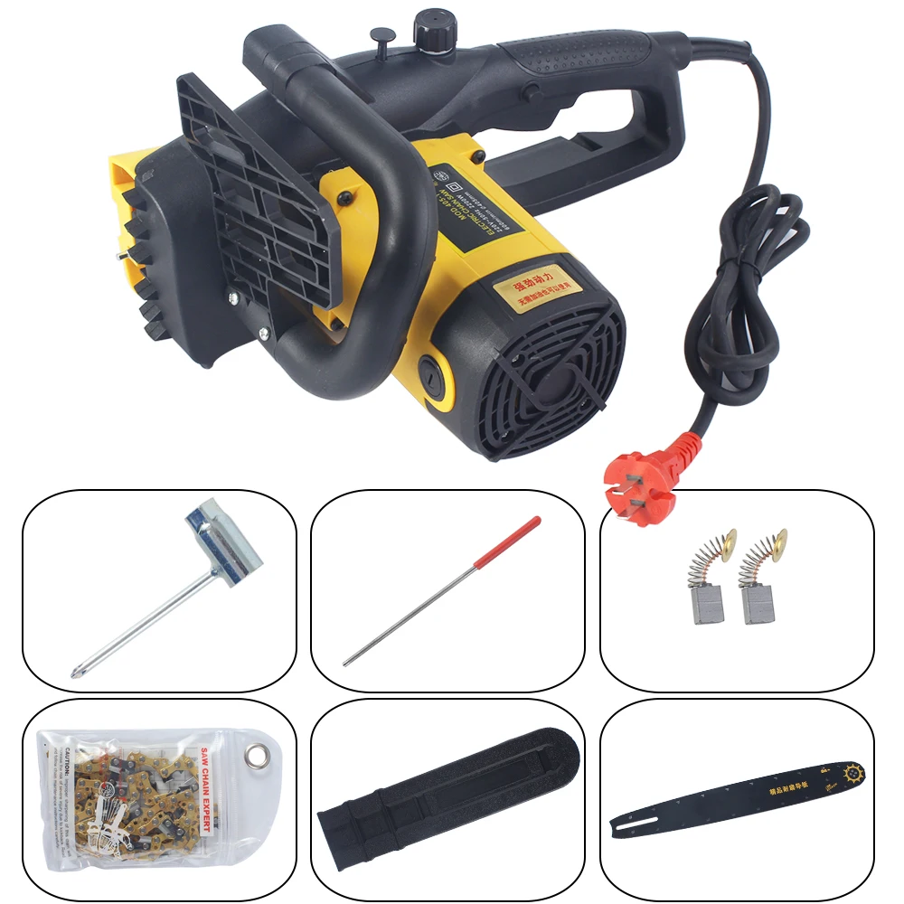 Бензопилу распиловки бытовой высокомощный 2200 Вт многофункциональная плагин