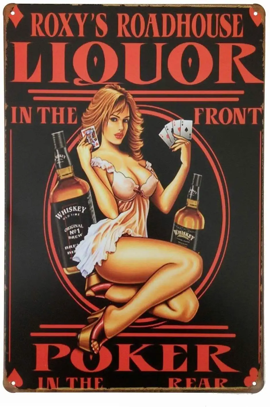 Металлическая жестяная вывеска для напитков винтажная металлическая виски дома