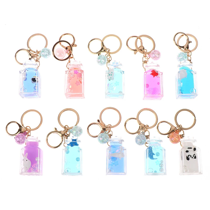 Лидер продаж брелок с жидкостью для автомобильных ключей подвеской в виде