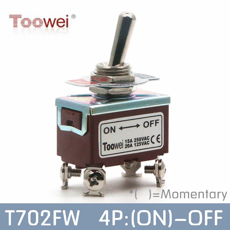 Toowei T702FW 4 контакта кратковременный переключатель (вкл.) ВЫКЛ. 15A 250 В/20A 125 в сборе