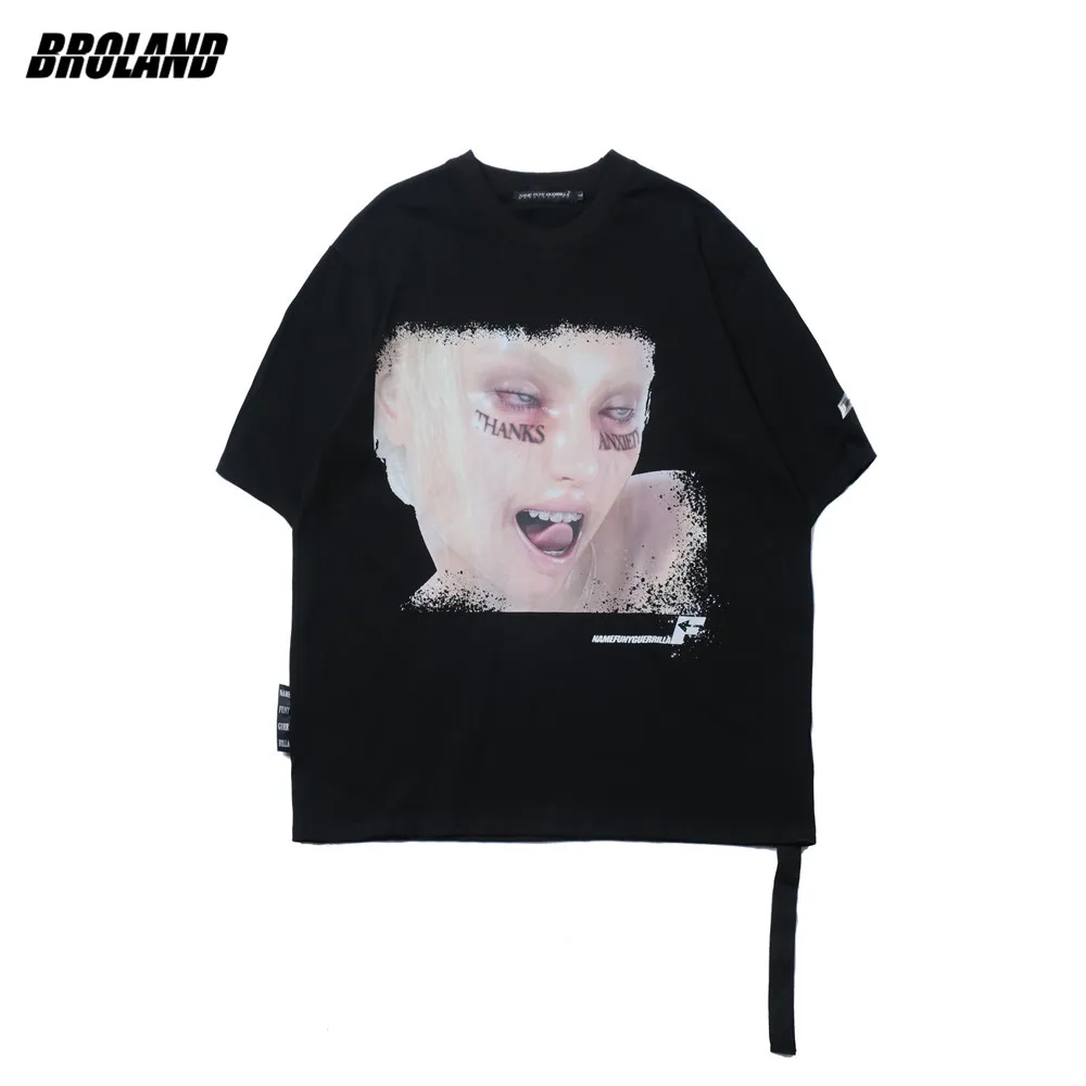 

Men's T-shirt 2021 New Summer Short Sleeve Printed Tee Hip Hop Oversized Cotton Casual Harajuku Streetwear Top Tshirts Clothing