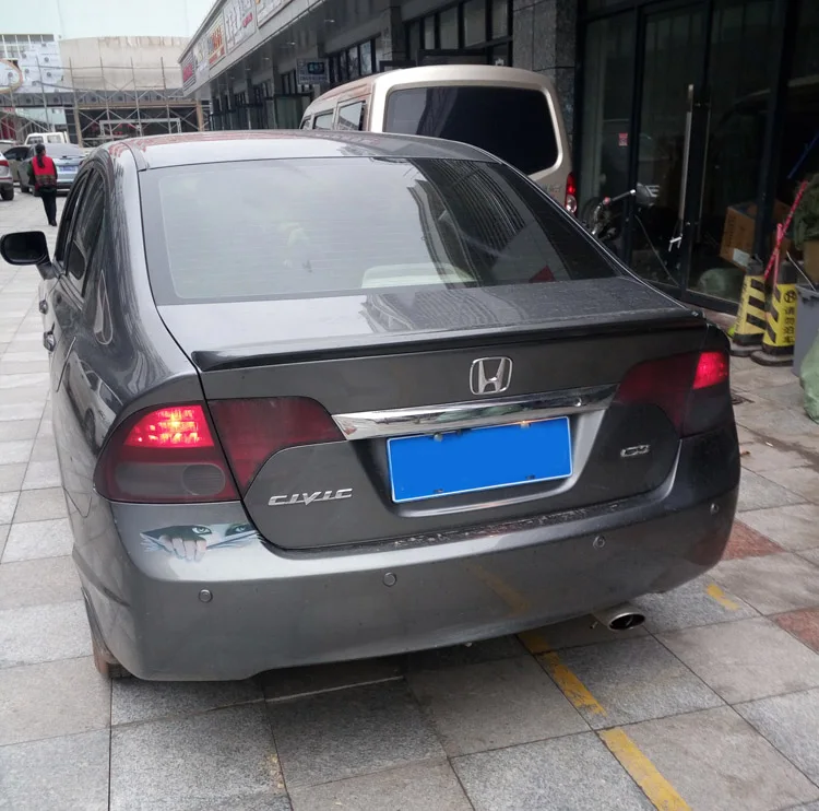 Для Honda Civic спойлер 2006 2011 Высокое качество абс материал заднее крыло автомобиля