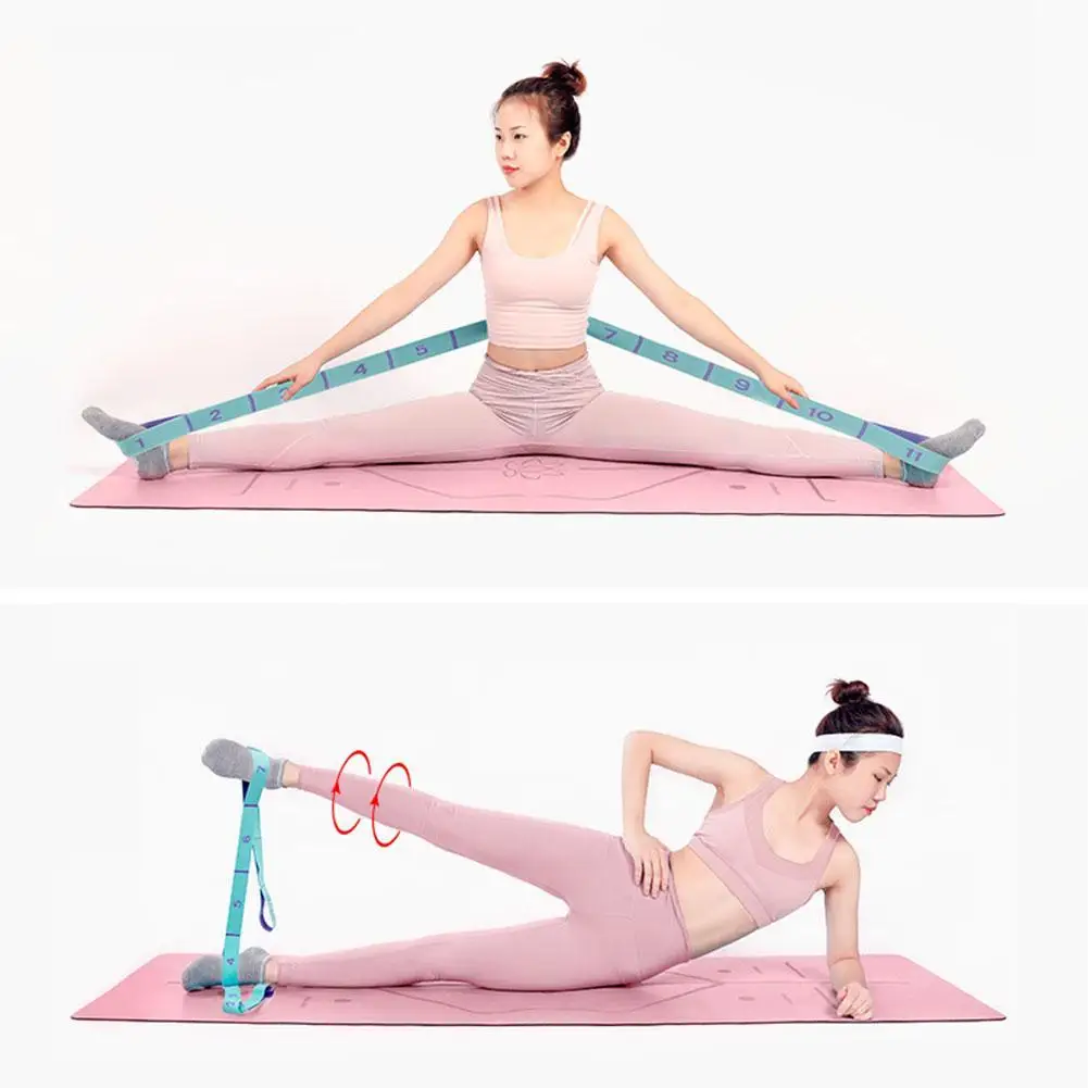 

Yoga Pull Strap Belt Lengthened Latex Elastic Belt Yoga Resistance Stretching Dance Latin Loop Fitness Bands Pilates Band A1G3