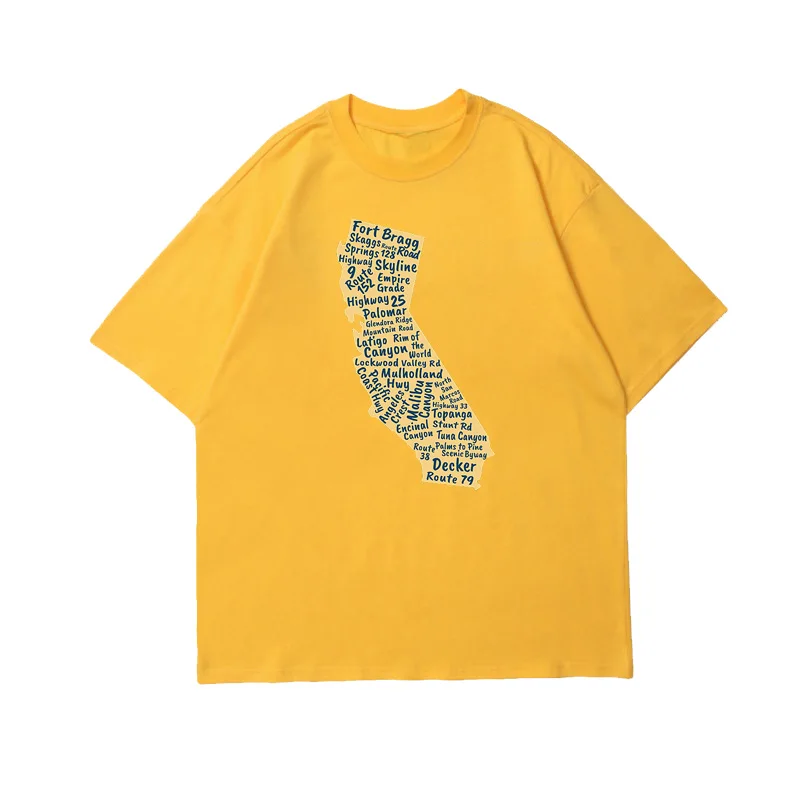 

2021 Men's Casual Short Sleeve Post-It Note Printed T-Shirt Loose Round Collar T-Shirt Oversized Men's And Women's T-Shirts