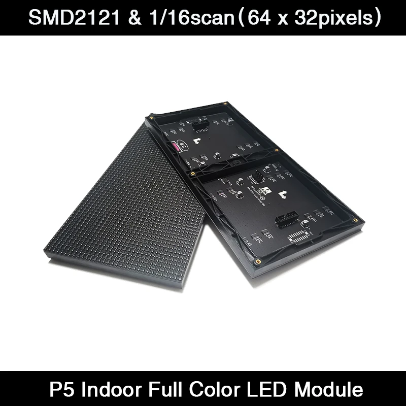 P5 внутренняя RGB Светодиодная панель дисплея 1/16 Scan 64x3 2 пикселя 320x160 мм SMD2121