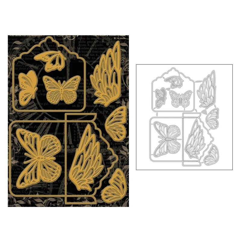 

2020 Hot New DIY Animal Insect Butterfly Relief Embossing Metal Cutting Dies For Scrapbooking Foil Card Paper Making no stamps