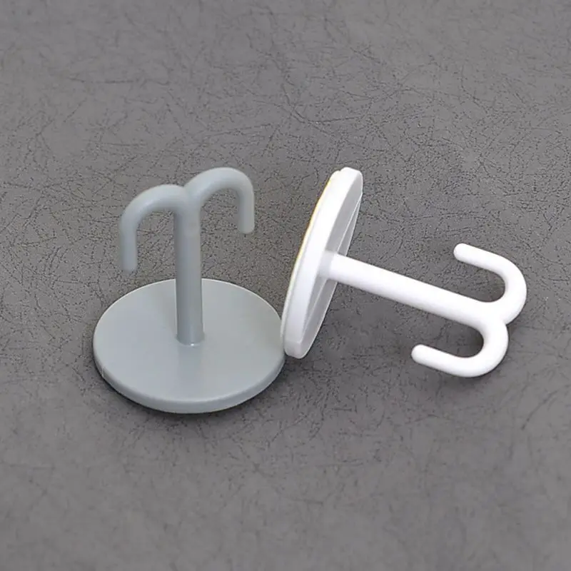

6pcs Self Adhesive Heavy Duty Ceiling Hook Wall Mounted Cupboard Drawer Hanger Ceiling Hooks