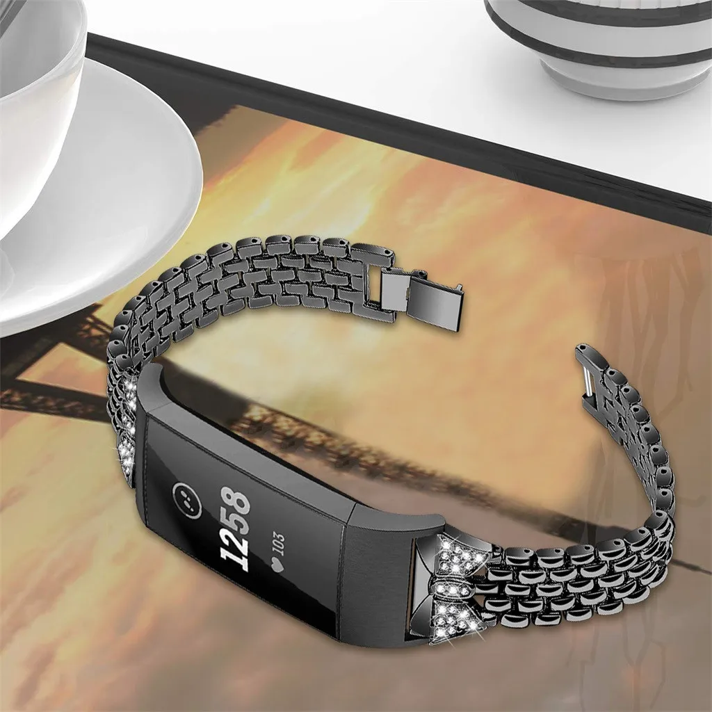 Ремешок для часов Нержавеющая сталь ремень дуги рот браслет часы с