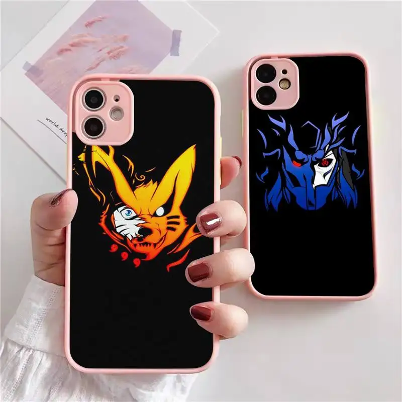 

Namikaze Uzumaki-Narutos Phone Case For iphone 13 12 11 xr xs x 7 8 pro max Plain Soft TPU Silicone Clear Case Cover