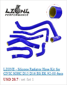 LZONE-9 шт. комплект силиконовых шлангов радиатора для 02-07 Subaru Impreza WRX/STi GDA/GDB EJ20 JR-LX1803C-QY