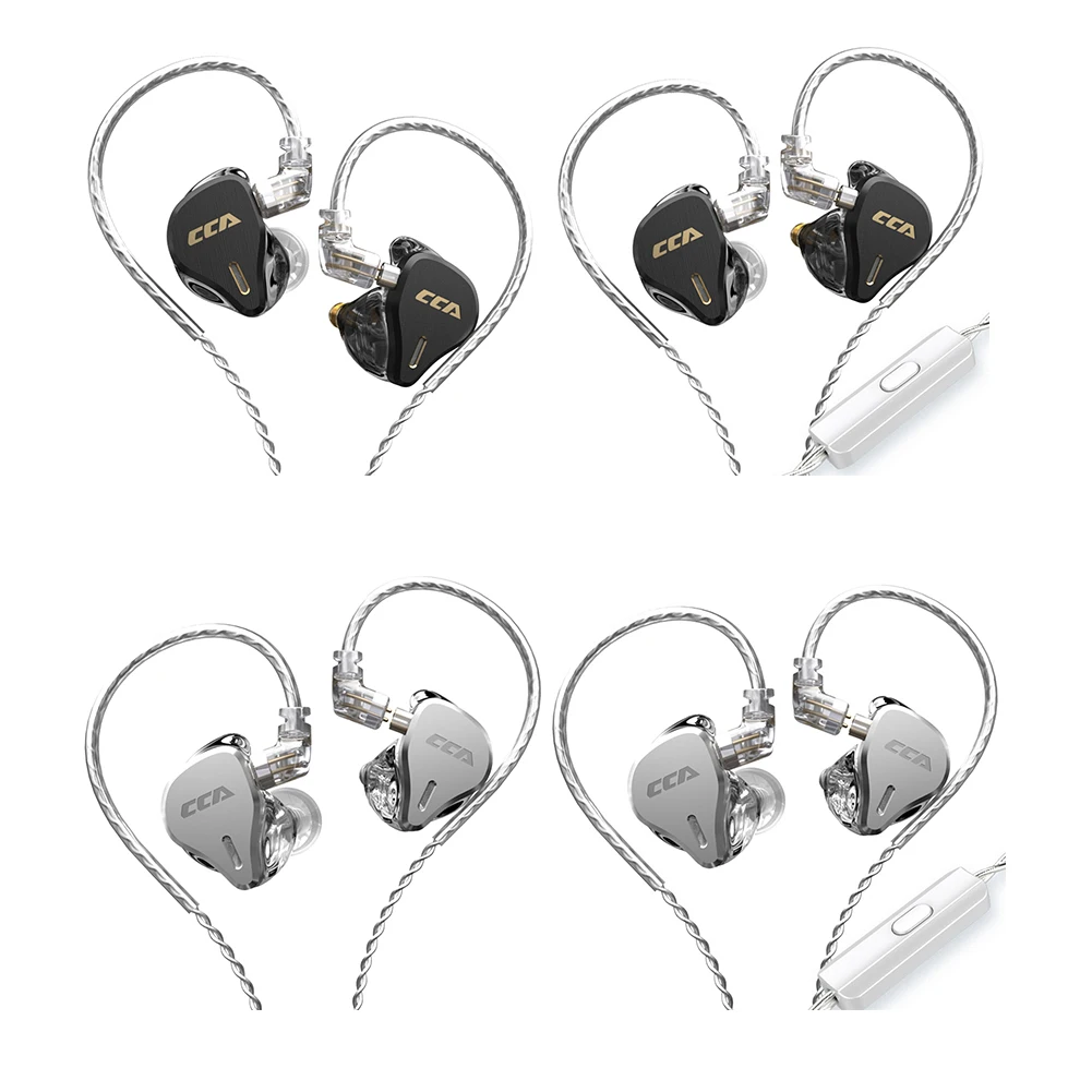 

CCA CS16 In Ear Headphones 8 Balanced Armature BA Drivers Detachable 2-Pin Cable 3.5mm Wired Earbuds HiFi Earphones