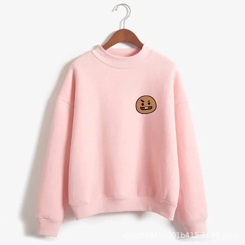 

Cartoon mini cookie printing autumn and winter sweatshirt printing INS casual all-match oversize men's and women's pullover