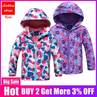 jacket for girls 2019 spring childrens flower fleece clothes girls coat windbreaker outerwear kids polar fleece windproof 3 12t