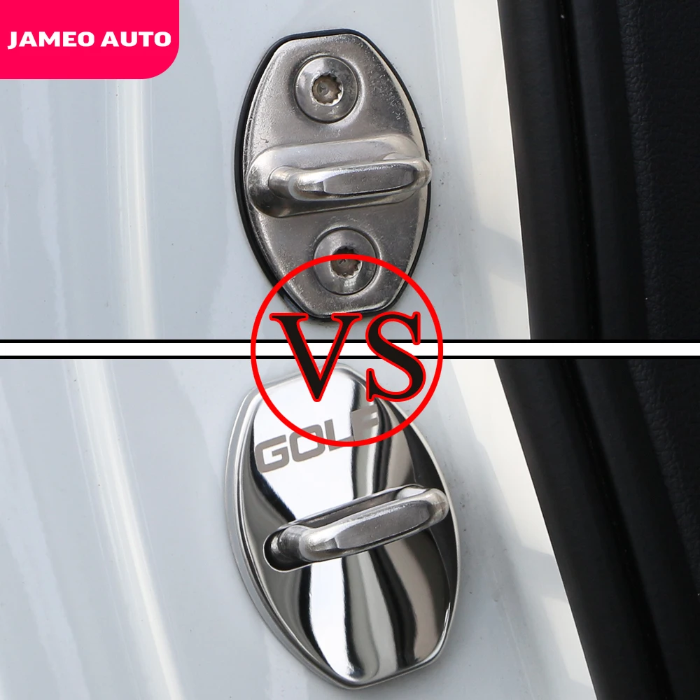 Защитные чехлы для замков дверей автомобиля Jameo Auto для Volkswagen VW Golf 7 MK7 7.5 MK7.5 2012-2019.